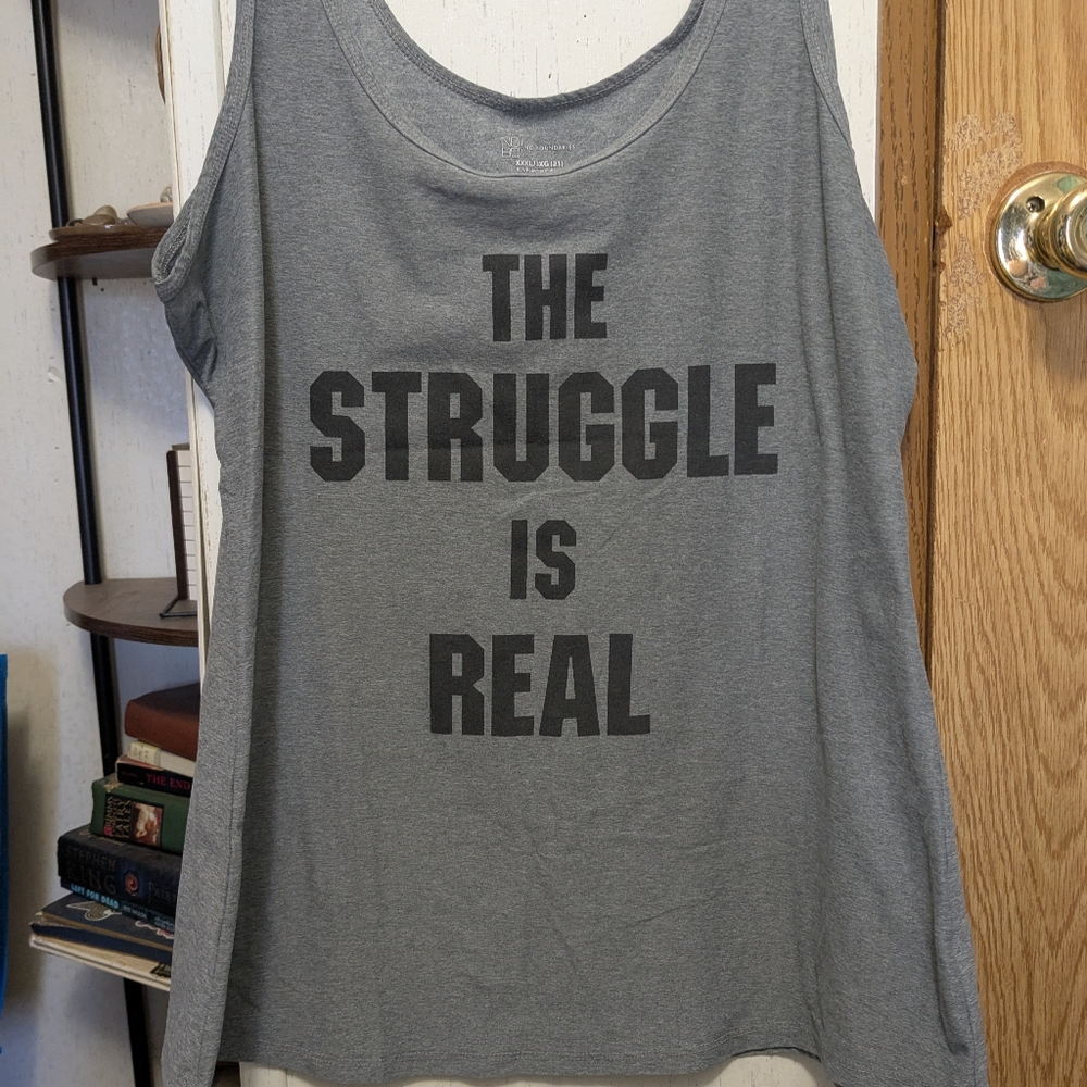 No Boundaries Gray Tank Top Essential Sleeveless Style